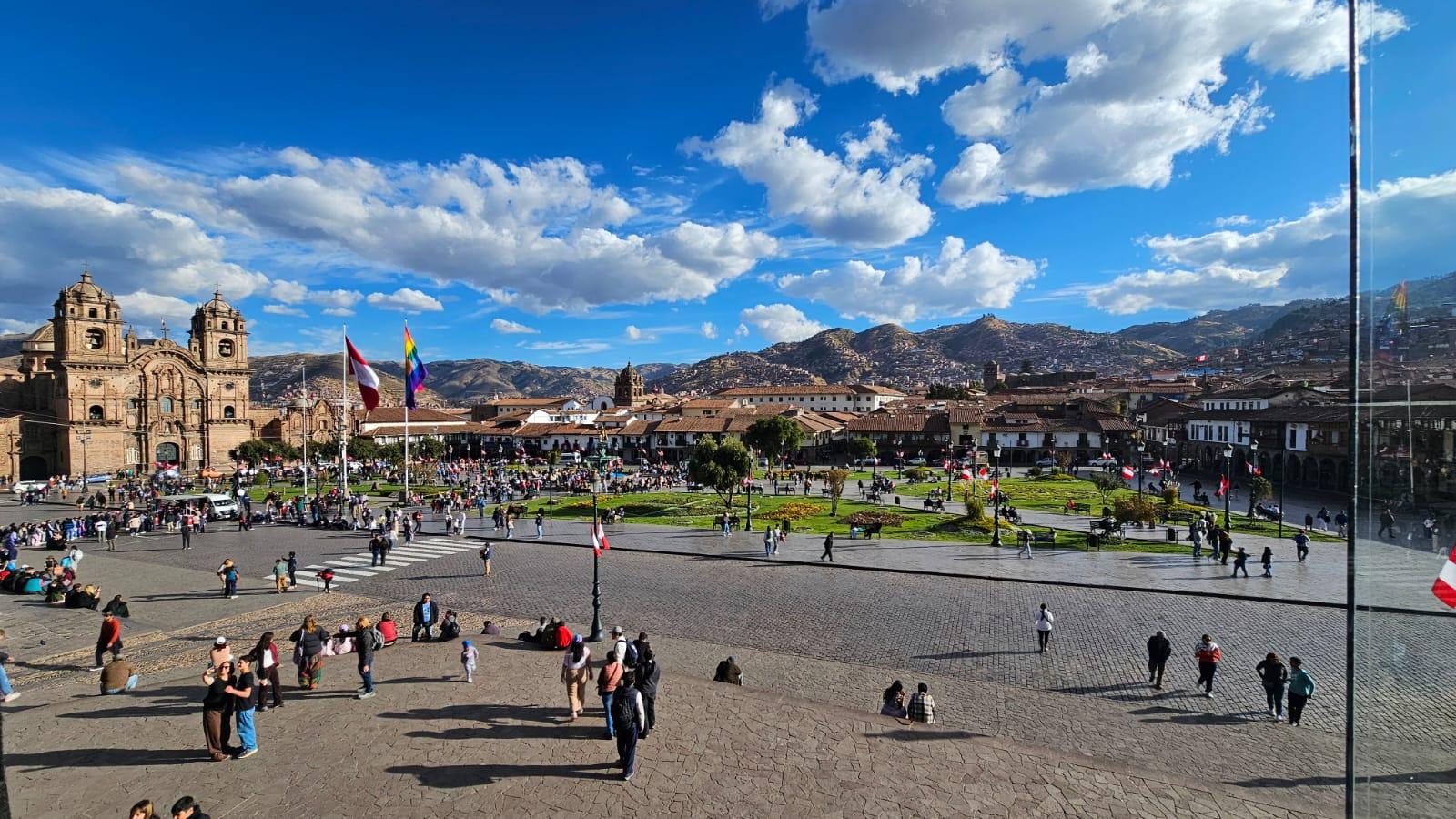 Plaza de Cusco y patrimonio andino